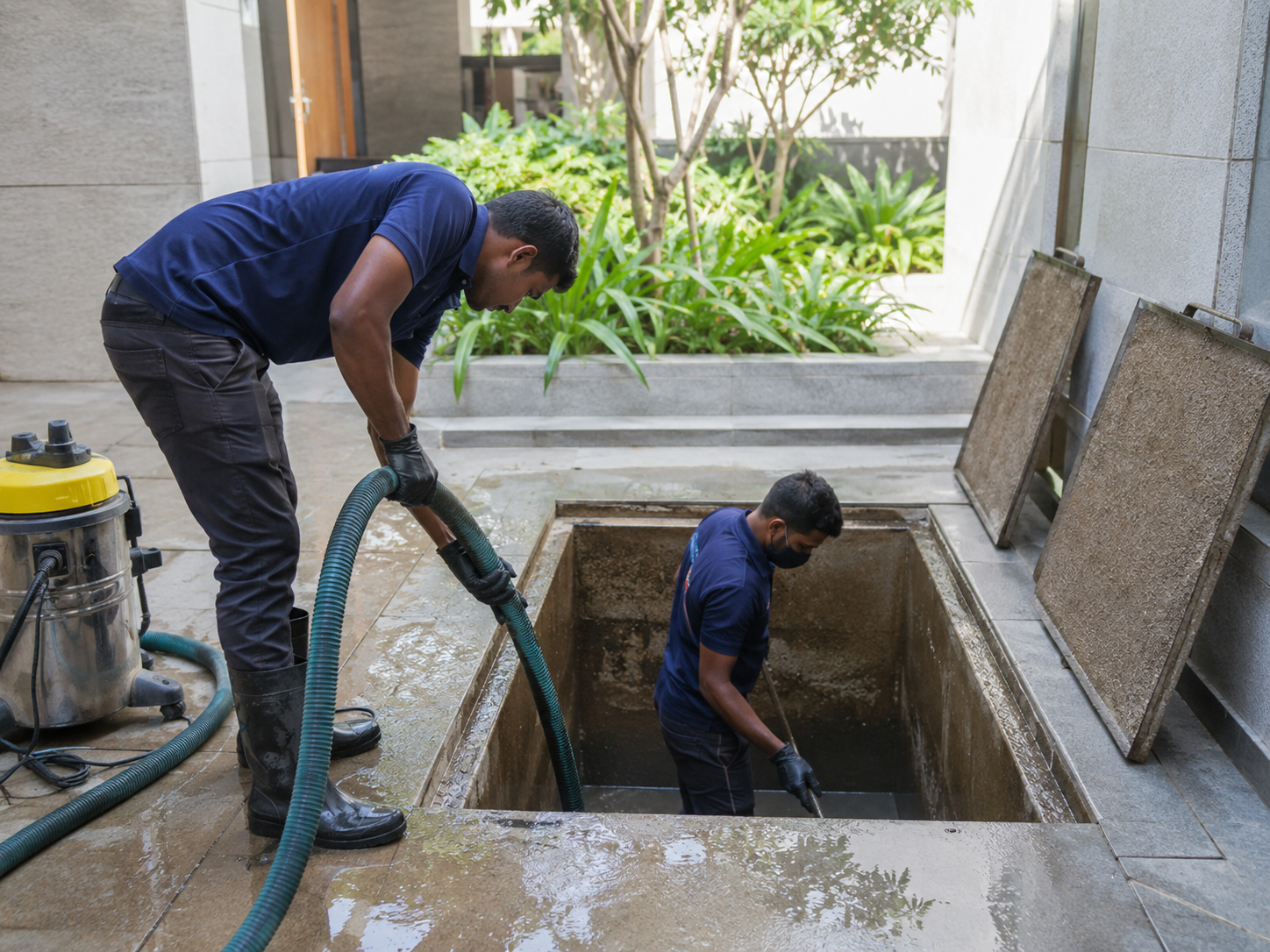 sump tank cleaning