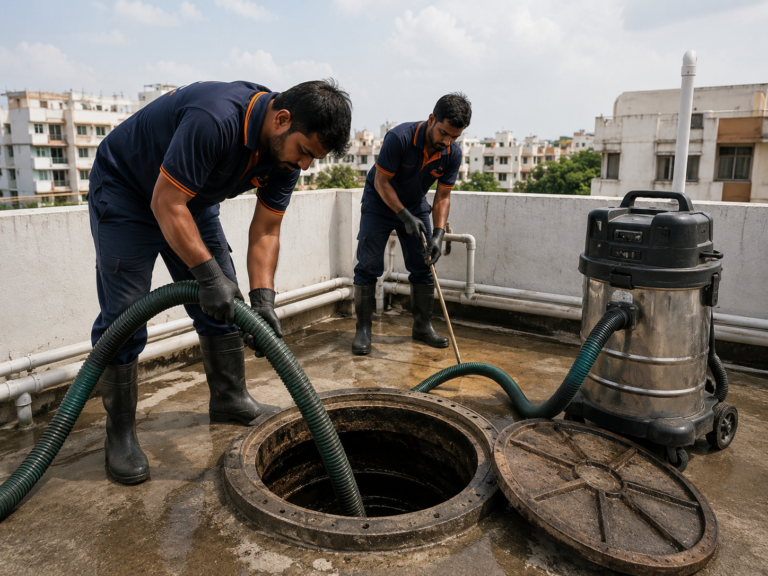 Overhead Tank Cleaning