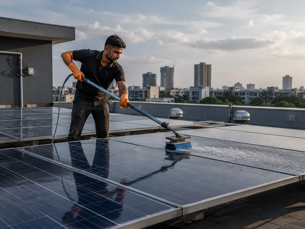 solar panel cleaning service