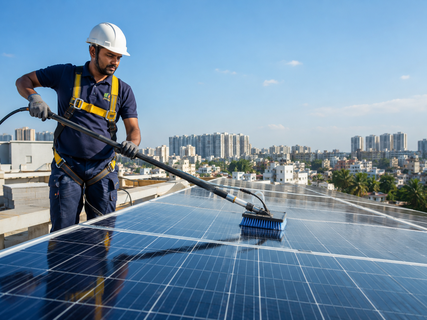 solar panel cleaning