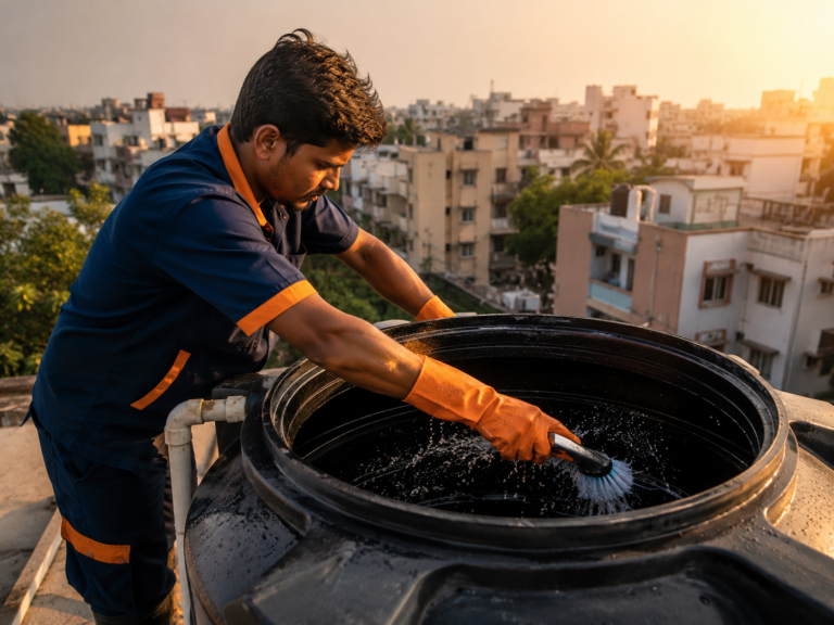 Water tank Cleaning