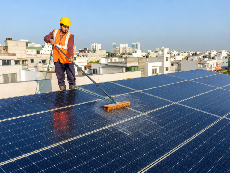 Solar panel Cleaning